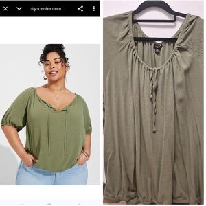 Torrid Olive Green Women's Top